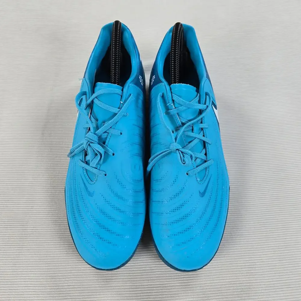 Nike Phantom GX 2 Academy IC Blue Fury White Soccer Shoe Men's Size 8